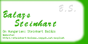 balazs steinhart business card